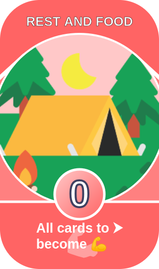 campsite emoji with tent, trees, and fire